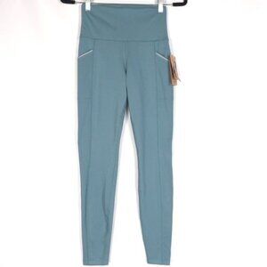 asics Women’s Cold Weather 2-PKT Leggings Visibility 2‎ Pockets Size XS/TP